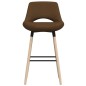 vidaXL Barhocker Braun Stoff vidaXL Barhocker Braun Stoff
