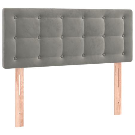 vidaXL Kopfteil Hellgrau 80x5x78/88 cm Samt