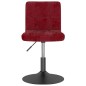 vidaXL Drehbarer Barhocker Weinrot Samt vidaXL Drehbarer Barhocker Weinrot Samt
