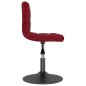 vidaXL Drehbarer Barhocker Weinrot Samt vidaXL Drehbarer Barhocker Weinrot Samt