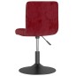vidaXL Drehbarer Barhocker Weinrot Samt vidaXL Drehbarer Barhocker Weinrot Samt