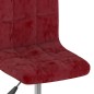 vidaXL Drehbarer Barhocker Weinrot Samt vidaXL Drehbarer Barhocker Weinrot Samt