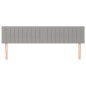 vidaXL Kopfteile 2 Stk. Hellgrau 80x5x78/88 cm Stoff vidaXL Kopfteile 2 Stk. Hellgrau 80x5x78/88 cm Stoff