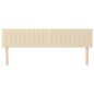 vidaXL Kopfteile 2 Stk. Creme 80x5x78/88 cm Stoff