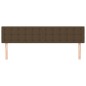 vidaXL Kopfteile 2 Stk. Dunkelbraun 100x5x78/88 cm Stoff vidaXL Kopfteile 2 Stk. Dunkelbraun 100x5x78/88 cm Stoff