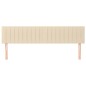 vidaXL Kopfteile 2 Stk. Creme 100x5x78/88 cm Stoff