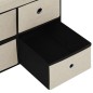 vidaXL Faltbare Sitzbank mit Stauraum Creme 76x38x38 cm Leinenoptik vidaXL Faltbare Sitzbank mit Stauraum Creme 76x38x38 cm Leinenoptik