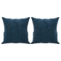 vidaXL Zierkissen 2 Stk. Blau 40x40 cm Samt vidaXL Zierkissen 2 Stk. Blau 40x40 cm Samt