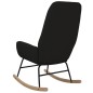 vidaXL Schaukelstuhl Schwarz Stoff vidaXL Schaukelstuhl Schwarz Stoff
