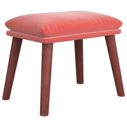 vidaXL Fußhocker Rosa 45x29,5x35 cm Samt