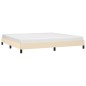 vidaXL Bettgestell Creme 200x200 cm Stoff vidaXL Bettgestell Creme 200x200 cm Stoff