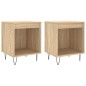 vidaXL Nachttische 2 Stk. Sonoma-Eiche 40x35x50 cm Holzwerkstoff vidaXL Nachttische 2 Stk. Sonoma-Eiche 40x35x50 cm Holzwerkstoff