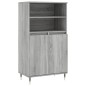 vidaXL Highboard Grau Sonoma 60x36x110 cm Holzwerkstoff vidaXL Highboard Grau Sonoma 60x36x110 cm Holzwerkstoff