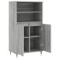 vidaXL Highboard Grau Sonoma 60x36x110 cm Holzwerkstoff vidaXL Highboard Grau Sonoma 60x36x110 cm Holzwerkstoff