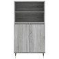 vidaXL Highboard Grau Sonoma 60x36x110 cm Holzwerkstoff vidaXL Highboard Grau Sonoma 60x36x110 cm Holzwerkstoff