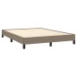 Bettgestell Taupe 140x200 cm Stoff Bettgestell Taupe 140x200 cm Stoff