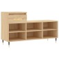 vidaXL Schuhregal Sonoma-Eiche 102x36x60 cm Holzwerkstoff vidaXL Schuhregal Sonoma-Eiche 102x36x60 cm Holzwerkstoff