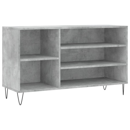 vidaXL Schuhregal Betongrau 102x36x60 cm Holzwerkstoff