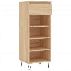 vidaXL Schuhschrank Sonoma-Eiche 40x36x105 cm Holzwerkstoff