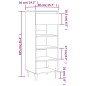 vidaXL Schuhschrank Sonoma-Eiche 40x36x105 cm Holzwerkstoff vidaXL Schuhschrank Sonoma-Eiche 40x36x105 cm Holzwerkstoff