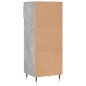 vidaXL Schuhschrank Betongrau 40x36x105 cm Holzwerkstoff