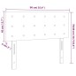 Kopfteil Hellgrau 90x5x78/88 cm Samt Kopfteil Hellgrau 90x5x78/88 cm Samt