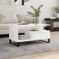 vidaXL Couchtisch Weiß 90x49x45 cm Holzwerkstoff vidaXL Couchtisch Weiß 90x49x45 cm Holzwerkstoff