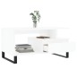 vidaXL Couchtisch Weiß 90x49x45 cm Holzwerkstoff vidaXL Couchtisch Weiß 90x49x45 cm Holzwerkstoff