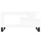 vidaXL Couchtisch Weiß 90x49x45 cm Holzwerkstoff vidaXL Couchtisch Weiß 90x49x45 cm Holzwerkstoff