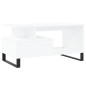 vidaXL Couchtisch Weiß 90x49x45 cm Holzwerkstoff vidaXL Couchtisch Weiß 90x49x45 cm Holzwerkstoff