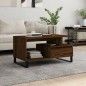 vidaXL Couchtisch Braun Eichen-Optik 90x49x45 cm Holzwerkstoff vidaXL Couchtisch Braun Eichen-Optik 90x49x45 cm Holzwerkstoff