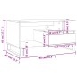 vidaXL Couchtisch Braun Eichen-Optik 90x49x45 cm Holzwerkstoff vidaXL Couchtisch Braun Eichen-Optik 90x49x45 cm Holzwerkstoff