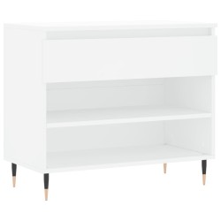vidaXL Schuhregal Weiß 70x36x60 cm Holzwerkstoff