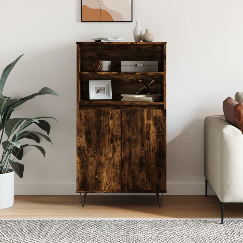 vidaXL Highboard Räuchereiche 60x36x110 cm Holzwerkstoff vidaXL Highboard Räuchereiche 60x36x110 cm Holzwerkstoff