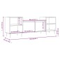 vidaXL TV-Schrank Schwarz 160x35x55 cm Holzwerkstoff vidaXL TV-Schrank Schwarz 160x35x55 cm Holzwerkstoff