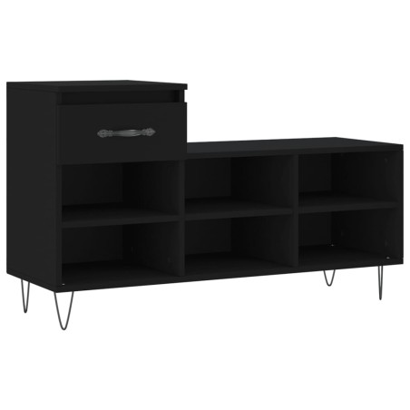 vidaXL Schuhregal Schwarz 102x36x60 cm Holzwerkstoff
