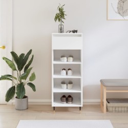 vidaXL Schuhschrank Hochglanz-Weiß 40x36x105 cm Holzwerkstoff