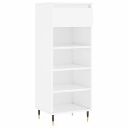 vidaXL Schuhschrank Hochglanz-Weiß 40x36x105 cm Holzwerkstoff