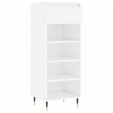 vidaXL Schuhschrank Hochglanz-Weiß 40x36x105 cm Holzwerkstoff
