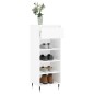 vidaXL Schuhschrank Hochglanz-Weiß 40x36x105 cm Holzwerkstoff vidaXL Schuhschrank Hochglanz-Weiß 40x36x105 cm Holzwerkstoff