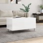 vidaXL Couchtisch Hochglanz-Weiß 90x44,5x45 cm Holzwerkstoff vidaXL Couchtisch Hochglanz-Weiß 90x44,5x45 cm Holzwerkstoff