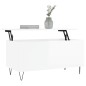 vidaXL Couchtisch Hochglanz-Weiß 90x44,5x45 cm Holzwerkstoff vidaXL Couchtisch Hochglanz-Weiß 90x44,5x45 cm Holzwerkstoff