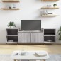 vidaXL TV-Schrank Grau Sonoma 160x35x55 cm Holzwerkstoff vidaXL TV-Schrank Grau Sonoma 160x35x55 cm Holzwerkstoff