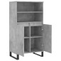 vidaXL Highboard Betongrau 60x36x110 cm Holzwerkstoff vidaXL Highboard Betongrau 60x36x110 cm Holzwerkstoff