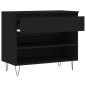 vidaXL Schuhregal Schwarz 70x36x60 cm Holzwerkstoff vidaXL Schuhregal Schwarz 70x36x60 cm Holzwerkstoff