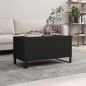 vidaXL Couchtisch Schwarz 90x44,5x45 cm Holzwerkstoff vidaXL Couchtisch Schwarz 90x44,5x45 cm Holzwerkstoff