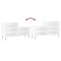 vidaXL Schuhregal Hochglanz-Weiß 102x36x60 cm Holzwerkstoff vidaXL Schuhregal Hochglanz-Weiß 102x36x60 cm Holzwerkstoff