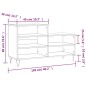 vidaXL Schuhregal Hochglanz-Weiß 102x36x60 cm Holzwerkstoff vidaXL Schuhregal Hochglanz-Weiß 102x36x60 cm Holzwerkstoff