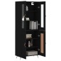 Highboard Schwarz 69,5x34x180 cm Holzwerkstoff Highboard Schwarz 69,5x34x180 cm Holzwerkstoff