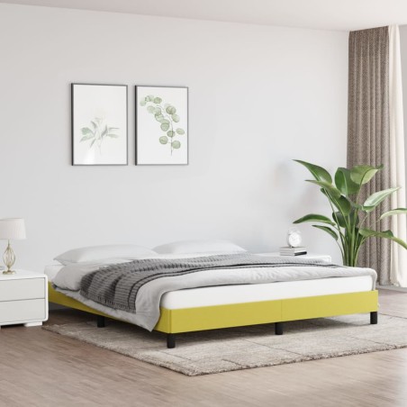 Bettgestell Grün 180×200 cm Stoff